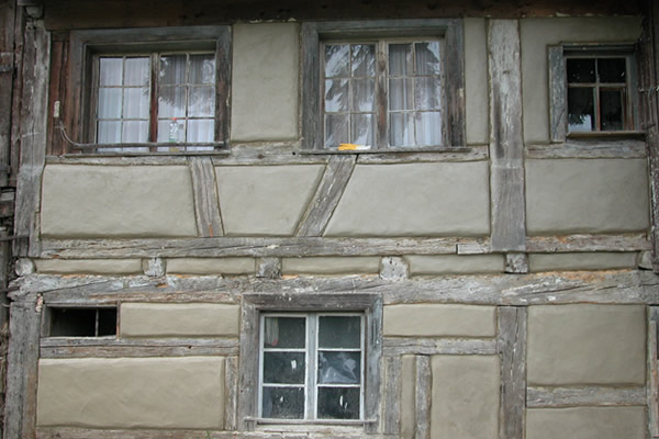 Fachwerk nach der Restauration